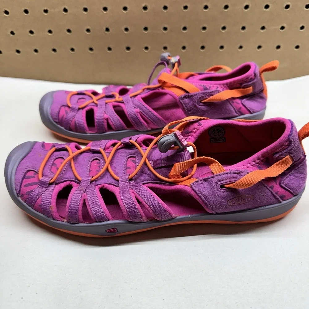 Keen Moxie Sandals Purple Wine/Nasturtium Washable Shoes 1016353 EU38 US 6 Youth